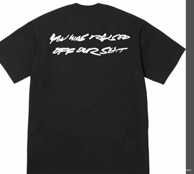 White S XL Logo and L 24SS Tee Box Futura M Black 0701